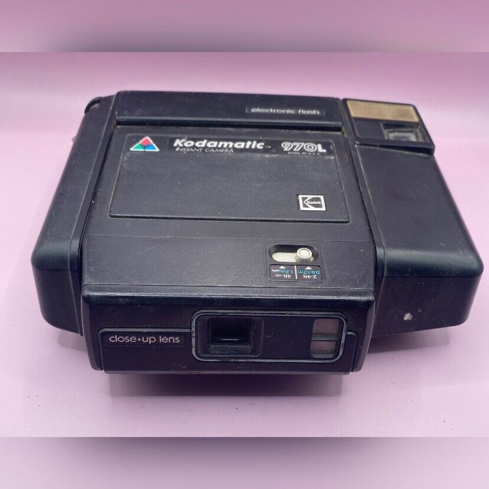 Kodamatic 970L Instant Camera Electronic Flash Untested Vintage
